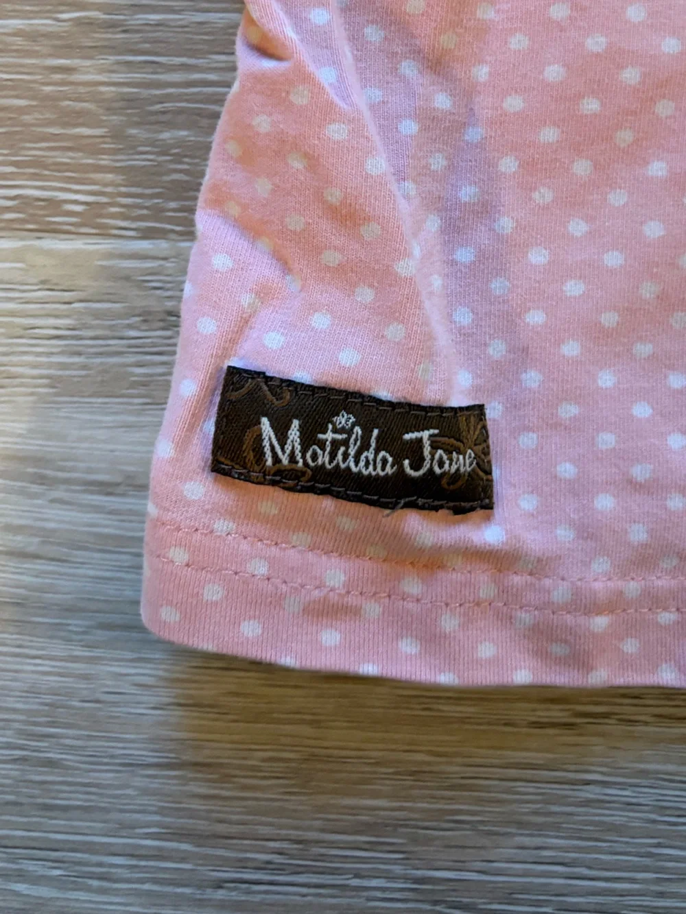 Matilda Jane Pink Polka Dot Bell Sleeve Tee